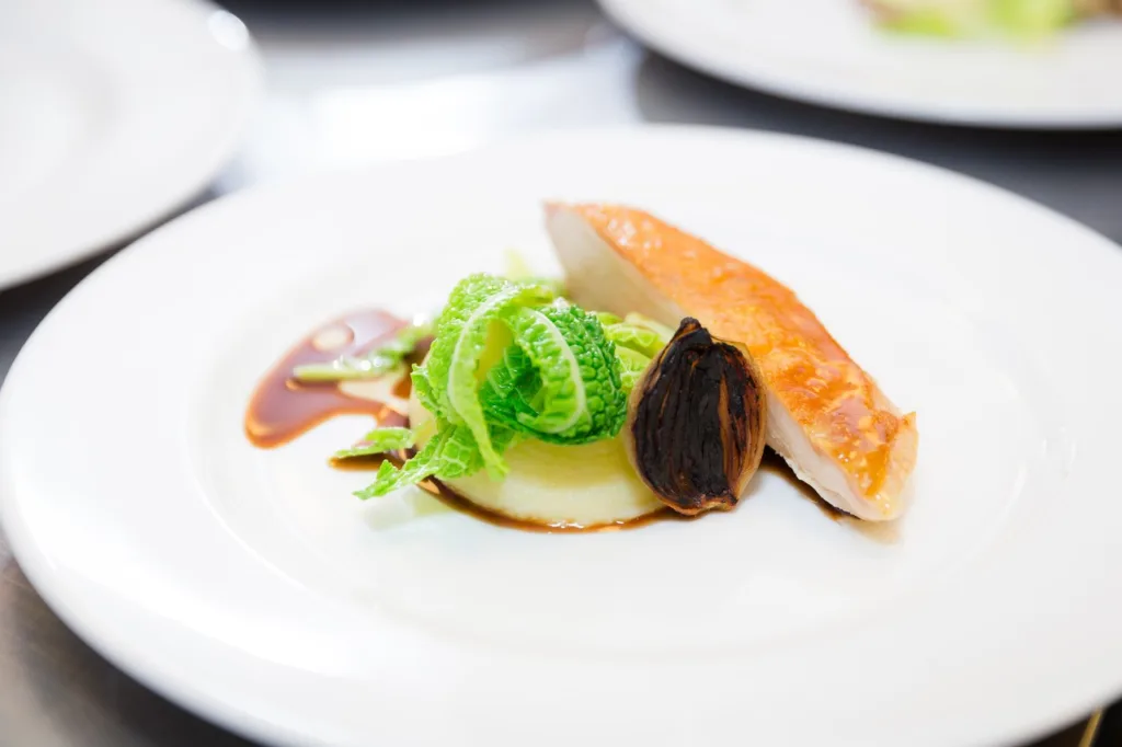 a plate of food created by Ginger Snap catering