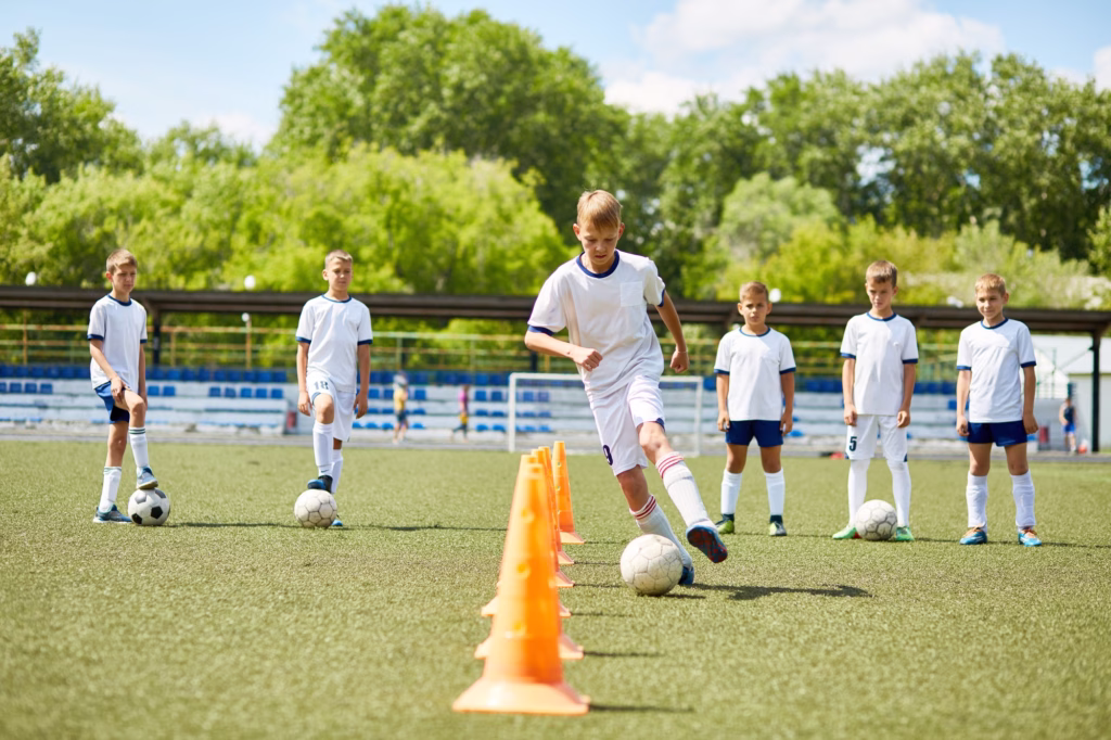 web design Northumberland - sponsor Junior Football Team at Practice
